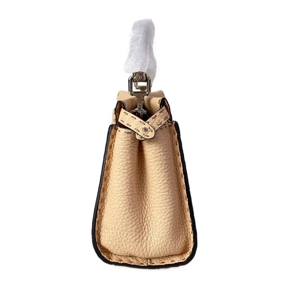 Fendi Peekaboo Iconic Small, Selleria Handbag 8BN244 AMQ6 Pink Beige (Rosa